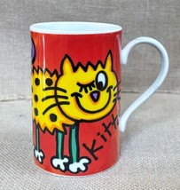 Dunoon Moggies Jane Brookshaw Cats Mug Cup Whimsical Kitty Scotland Made - £10.87 GBP