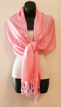 Paisley Pink Paisley Pashmina Warm Soft Scarf Ladies Women - $19.98