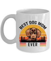 Best Red Dachshund Dog Mom Ever Mug 11oz Retro White Cup 15oz Gift For D... - $15.00+