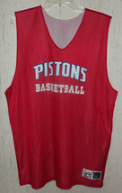 Excellent Mens Detroit Pistons Basketball Red / White Reversible Tank Size Xl - £18.35 GBP
