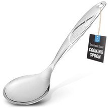 11.5 Inch Stainless Steel - Solid One-Piece Cooking Spoon With Comfortab... - £28.83 GBP