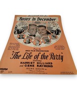1937 RKO Movie Sheet Music Roses in December Irving Berlin Pubished Film... - $132.85 MXN