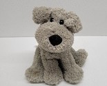 2000 Commonwealth Gray Puppy Dog Sitting Soft Plush Bean Bag 7&quot; - £16.59 GBP