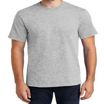 2PKS) Port & Company Adult Men Solid Short Sleeve Crew N T Shirt [H.grey] - £7.83 GBP