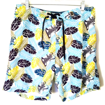 Cabostyle Swim Trunks Men&#39;s Size 36&quot;  Mesh Lined Polyester Multicolor Tropical - £12.78 GBP