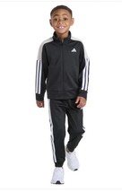Adidas Boys Girls Jacket Jogger Pants Black 2-Piece Active Pockets 3-Str... - $839.47 MXN