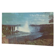 Postcard Horsehoe Falls Niagara Falls Ontario Canada Chrome Unposted - £5.17 GBP