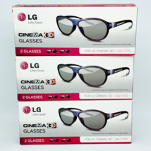 GENUINE LG Cinema 3D Passive 3D Glasses 6 Pairs AG-F310 3 New 3 Used - €12,65 EUR