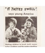 1934 Listerine Tooth Paste Wire Fox Terrier Advertisement Dental Ephemera  - £23.53 GBP