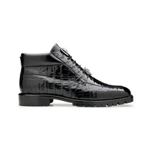 Belvedere Men's Dress Boot Gallardo Genuine Caiman Crocodile Black U02 image 3