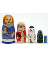 How the Russian Snow Maiden Helped Santa Claus Nesting Doll and Book Set - $121.12 CAD