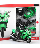 Kawasaki Ninja ZX-14R 1/12 Scale Diecast Motorcycle Model Kit ASSEMBLY N... - $637.32 MXN