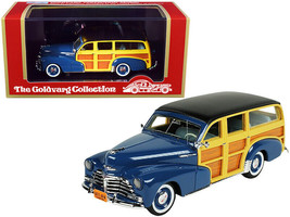 1948 Chevrolet Fleetmaster Woodie Station Wagon Como Blue w Black Top Limited Ed - £84.14 GBP