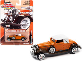 1931 Cadillac V16 Burnt Orange and Brown Metallic with White Top 1/64 Diecast Mo - £16.17 GBP