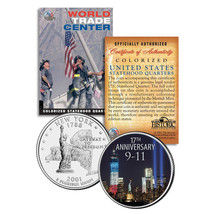 WORLD TRADE CENTER 17th Anniversary New York Statehood Quarter Coin 9/11... - £6.80 GBP