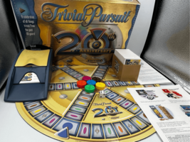 Trivial Pursuit 20th Anniversary Edition Board Game Hasbro Trivia - £11.06 GBP