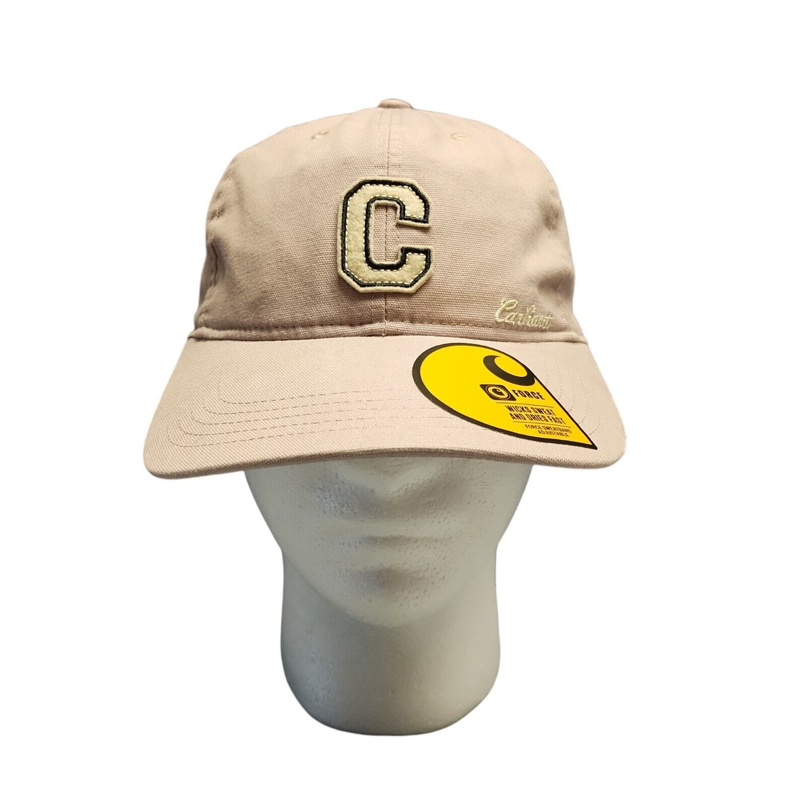 Carhartt C Patch Baseball Cap Unisex One Size Mauve Cotton Canvas Strapback