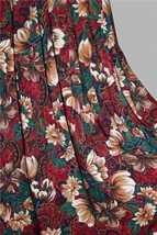 VTG Floral Paisley Earth Tones 1-Pkt Pleated Top Mid Length Floral Skirt... - $21.99