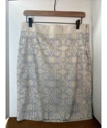 The Limited Celtic Geo Pencil Skirt Women&#39;s Size 8 Cream Tan Lined Stretch - $272.26 MXN