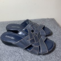 St johns Bay Sandals Size 9 M  Women’s Blue Style 024–6058 Open Toe - £10.83 GBP