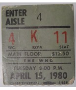 THE WHO 1980 April 15 Seattle Center Coliseum Ticket Stub Who Are You To... - $20.25 CAD