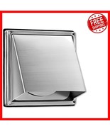 Durable 4-Inch External Vent Cover with Anti-Rust Design &amp; Quiet Operation - $914.25 MXN