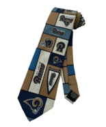 NEW ST LOUIS LOS ANGELES RAMS NECKTIE NFL LOGO TIE FOOTBALL 100% SILK MA... - $13.72
