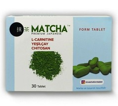 30 Tabs MATCHA Premium Japanese Green Tea NATURAL Detox Antioxidant Burner - $29.55