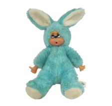 13&quot; Vintage Cuddle Wit Blue Thumb Sucker Bunny Rabbit Stuffed Animal Plush Toy - £60.13 GBP