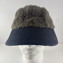 Vintage Nike ACG Sherpa Tailwind Brown Fleece Strapback 90&#39;s Cap Hat - £77.86 GBP