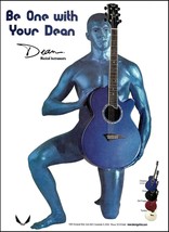 Dean Calypso acoustic guitar 2000 advertisement 8 x 11 original color ad print - £3.30 GBP