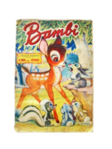 Bambi Walt Disney Album Figurine Complete Sticker Album Fher Edition 1960s - £67.94 GBP