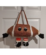 Football Shaped Halloween Candy Bag - 16&quot; L X 8&quot; W X 6&quot; Tall - £14.60 GBP