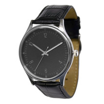 Minimalist Watch Big Size Numbers Black Face Men&#39;s Watch Free Shipping W... - £35.26 GBP
