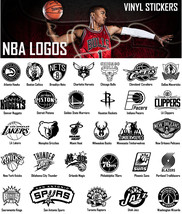 NBA Vinyl Decal Sticker Car Window Design Wall Art Sport Basketball Team Logos - £4.97 GBP+