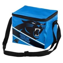 Carolina Panthers NFL Big Logo Stripe 12 pack Lunch Cooler Box Insulated - £10.95 GBP