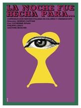 3076.Movie 18x24 Poster The night was meant to.Spanish-Italian Vintage Decorativ - £22.30 GBP
