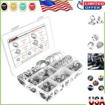 Versatile 60-Piece Hose Clamp Set – Adjustable Sizes for Marine &amp; Househ... - $47.54 CAD