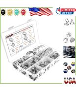 Versatile 60-Piece Hose Clamp Set – Adjustable Sizes for Marine &amp; Househ... - €29,10 EUR