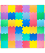 Kids Solid Colors Foam Puzzle Floor Play Mat, 36 or 16 Tiles - $66.97 CAD
