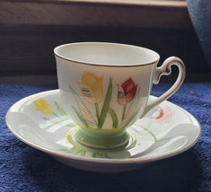 Vintage Tea Cup And Saucer Floral MOCCO Made In Occupied Japan Collectib... - £23.48 GBP