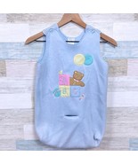 Quiltex Vintage Soft Fleece Wearable Blanket Sleep Sack Blue Bear Balloo... - $59.39