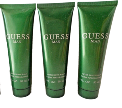 GUESS 3 Pack After Shave Face Balm &amp; Throat Soother For Men 3 oz - £11.86 GBP