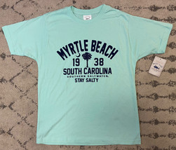 NWT Spicy Tuna Myrtle Beach T Shirt Mens Medium Blue Stay Salty $45 D8 - £14.23 GBP