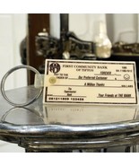 Vtg Keychain  First Community Bank Of Tifton Personalized Customer Rubbe... - $15.87