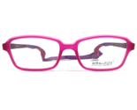 Miraflex Kinder Brille Rahmen Tom C.139 Lila Pink Rechteckig 49-17-135 - £40.93 GBP