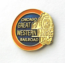 Cgw Chicago Great Western Railway Railroad Pin Badge 1 Inch - £4.22 GBP