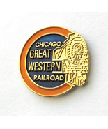 CGW CHICAGO GREAT WESTERN RAILWAY RAILROAD PIN BADGE 1 INCH - $5.36