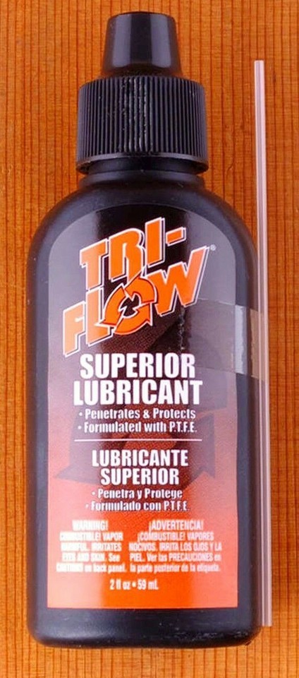 TRI FLOW Teflon PTFE Superior LUBRICANT OiL 2 Ounce Drip Bottle TRIFLOW TRI FLOW Teflon PTFE Superior LUBRICANT OiL 2 Ounce Drip Bottle TRIFLOW