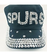 San Antonio Spurs Cap, Women&#39;s Bling Bling Hat, Rhinestones Cap, - £9.23 GBP